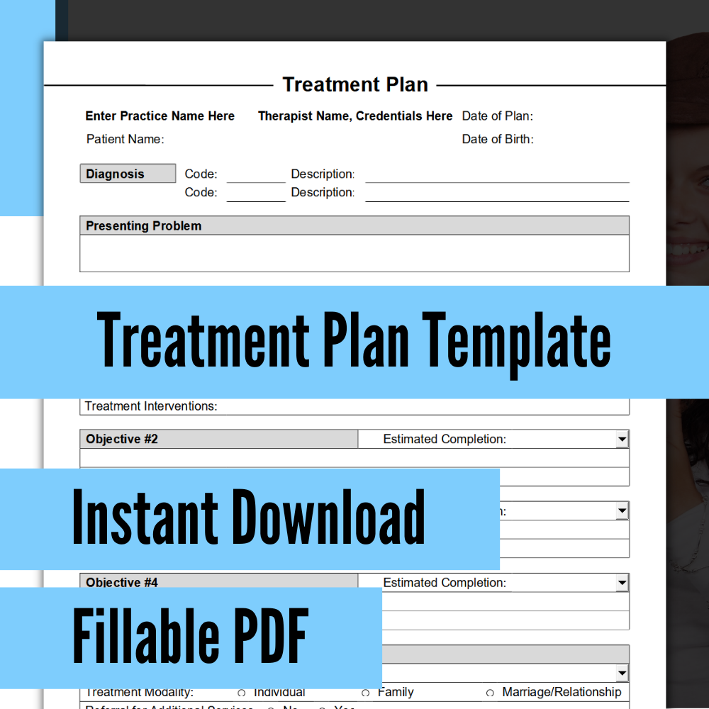 Treatment Plan Template For Counseling PDF Printable Virginia 